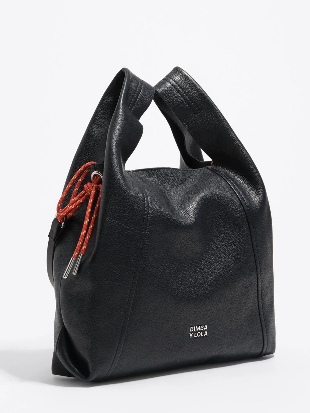 NWT BLACK Leather BIMBA Y LOLA Shoulder Bag
